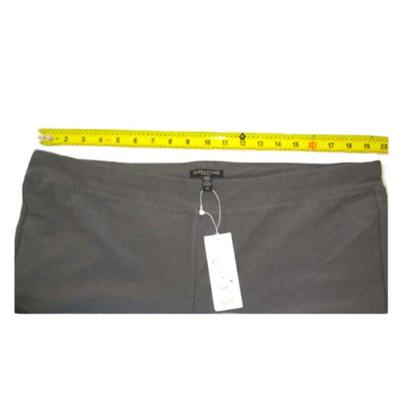Eileen Fisher Ankle Pants Stretch Crepe 1X Gray Straight Leg Stretch Crepe NWT - Picture 7 of 15